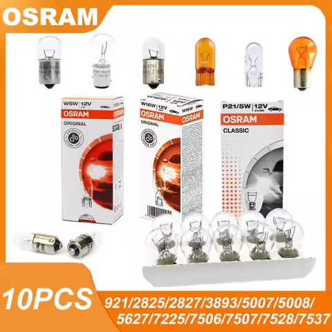 OSRAM original W16W T10 WY5W T4W P21W PY21W P21 T15 BA15s 12V turn signal light brake light fog ligh