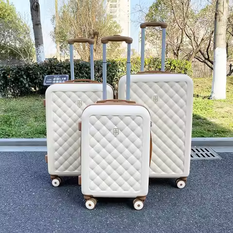 Fashion travel luggage universal wheel ins popular 20/24/26 checked trolley suitcase bag 20-inch boa