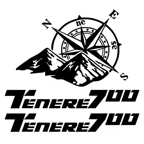 For TENERE 700 Tenere700 XTZ T7 T700 Reflective Motorcycle Stickers Moto Bike Body Helmet Windshield