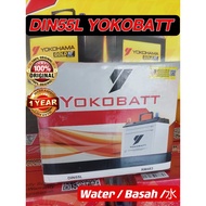 DIN55R | DIN55L | DIN55 Yokobatt MF/Water Car Battery Bateri Kereta For Proton Gen2 | Persona | Satr