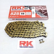 Chain (RK) Gold Color 525 SB 120L Without O-Ring With Connector In The Box