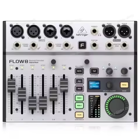 Flow 8 8-Input Digital Mixer with Bluetooth Mixer Audio Processor And App Control 2 FX Processors An