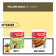 YO 1125P YELLOW SAILS • 5L • EasyWash • Satin Glo • Nippon • Interior Wall & Ceiling