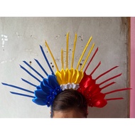BUWAN NG WIKA headress/Philippines flag inspired