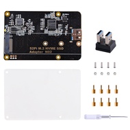 GeeekPi M.2 NVME SSD Storage Expansion Board for Raspberry Pi 4, Only Support M.2 NVME SSD (Pi Board