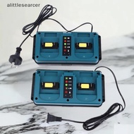 ali  For Makita 18-20V  Rechargeable Portable Mini Dual Ports Charger BL1860B BL1850B BL1830 BL1840B