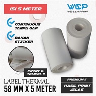 Thermal Sticker Paper/Thermal Paper Roll, label Sticker 58x30/58x40