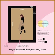 6R, 7x9, 8R, 10R, 11R, A4, 8.5x11 Glass Colored Picture Frame