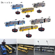 [Devoko] RC School Bus 1/32 27MHz Remote Control Bus for Kids, Realistic Lights, Electronic Truck Mo