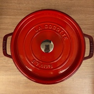 Staub 鑄鐵鍋 24cm 櫻桃紅