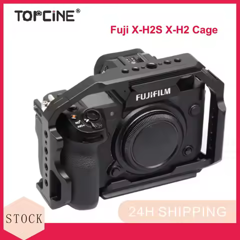 XH2S Cage for Fujifilm X-H2S X-2H Camera Full Cage Arca Quick Release Plate Cold Shoe Mount Multiple