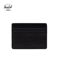 Herschel Charlie Leather Rfid Black Wallet