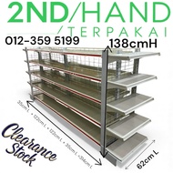 2nd Hand /Rack Tengah/Double Side/End Gondola + Island Gondola Set ｜shelves｜25cm Depth｜Racking Displ