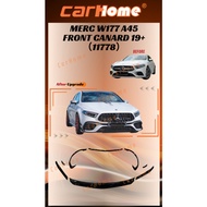 ONLY FIT FOR CONVERT BUMPER A45 Mercedes A Class W177 A45 Front canard Splitter A45s bumper trim acc