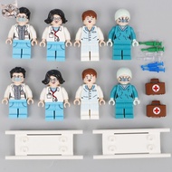 Small Particle City Scene Building Blocks Medical Minifigure Accessories Military Stretcher Syringe Syringe Compatible Lego Toys