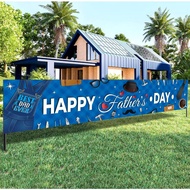 Happy Fathers Day Banner Decorations, Happy Father's Day Banner Backdrop for Fathers Day Party Decor
