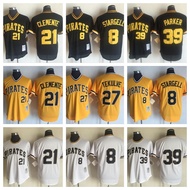Mlb baseball Jersey pirates baseball Jersey pirates Clemente Pullover Embroidered Retro Jersey baseb