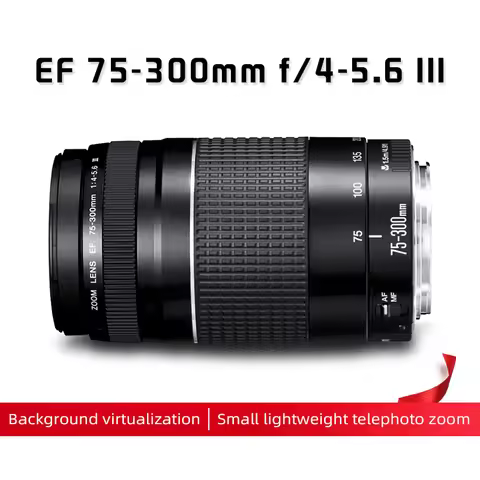 DH Original EF 75-300mm F/4-5.6 III telephoto lens For Canon EOS 1300D 650D 700D 60D 70D 80D 6D 7D 5