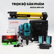 AKUZA AK-999 PRO Laser Level with 5 blue rays, super bright led bulbs, flooring and plaster ceiling 