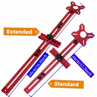 3-in-1 Aluminum Router Jig for Woodworking - Versatile Milling Radius 8.99cm to 60.96cm, Precision G
