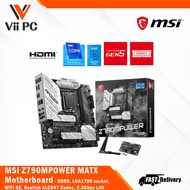 MSI Z790MPOWER LGA1700 Socket/WiFi6E/PCIe5.0/DDR5/4x M.2/6x SATA 6G/2.5Gbps LAN/Windows 10&11 MATX M