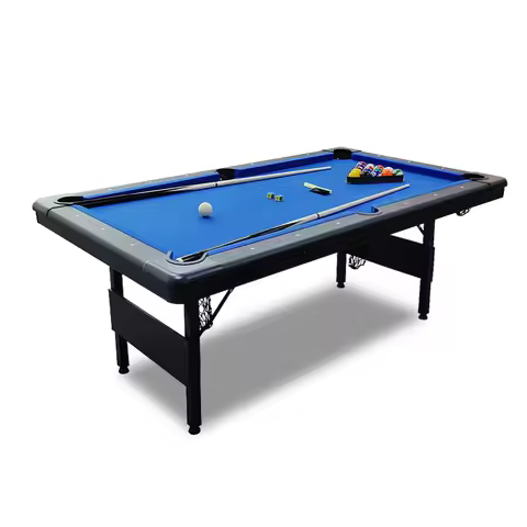 Factory Direct 6ft/7ft Portable Foldable Pool Table with Full Kid and Adult Accessories