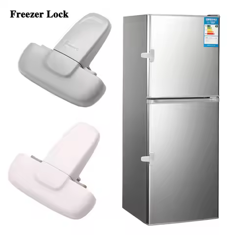1Pcs Home Refrigerator Lock Fridge Freezer Door Catch Lock Toddler Kids Child Cabinet Safety Lock Fo