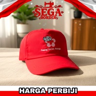 MERAH PMI PMR Red Embroidered Hat | Red PMI hat | Red PMR Hat