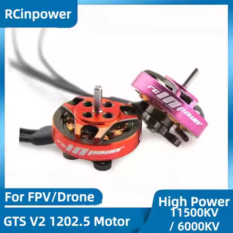 RCinpower GTS V2 1202.5 Brushless Motor 11500KV/6000KV High Power Motors For Micro FPV RC Racing Dro