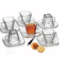 Coffee cup set/ tea cup set/ cup contains 6 cups and 6 plates