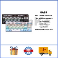 IROK NA87 Mechanical Switch Mechanical Keyboard 80% RGB Hot Swappable Wired Gaming Keyboard