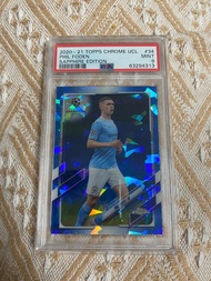 Topps chrome sapphire edition Phil Foden PSA 9