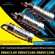 ER6V/3.6V Battery ER6VC119A/ER6VC119B CNC Mitsubishi M70 System Drive Battery