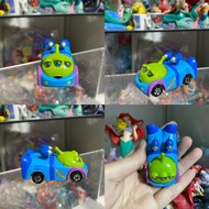 日本絕版東京迪士尼限定 Tomy Tomica  多美三眼仔車仔。勞蘇 lotso巴斯光年胡迪扭蛋。Pixar 三眼仔火腿豬ham Toy Story 3彈簧狗泡泡龍。草莓熊Chip n Dale 土