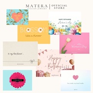 MATERA GIFT CARD GIFT CARD, luxury design postcard, high-end GIFT October 20 MPK05