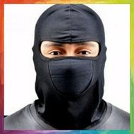 Masker ninja hitam polos full face Balaclava Motor Helm