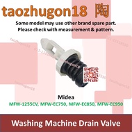Midea Washing Machine Drain Valve Stopper Black Rubber MFW-1255CV MFW-EC750 MFW-EC850 MFW-EC950