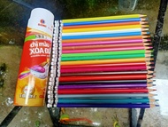 24 CÂY CHÌ MÀU XOÁ ĐƯỢC KÈM CHUỐT TRÊN NẮP