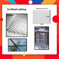 EXPANDED METAL LATHING 2 KAKI X 8 KAKI (BESI MESH) FOR Netting, Pet Cage, DIY RUMAH Haiwan, Pelindung rumah hijau