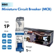 Miniature Circuit Breaker/MCB 1P - 2A 4A 6A 10A 16A 20A HSC MCB/ 1 Phase 4.5 kA Original
