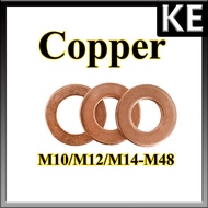 Copper Washer Gasket Flat Washer  M10/M12/M14-M48 【KE-FASTENER】