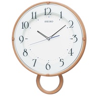 Seiko clock, wall clock, electric wave, analog, decorative pendulum, light brown, wood grain pattern PH206A SEIKO