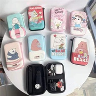 Big Size We Bare Bears Storage Portable Bag for Earset USB Cable Power Bank Zipper Pouch