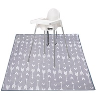 Splat Mat under Highchairs, Art, Crafts, Playtime 51x51 inches,Washable Large Waterproof UNDER Chair