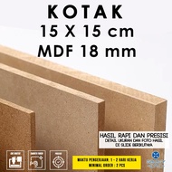 Box 15 x 15 cm - MDF 18 mm - MDF wood board