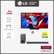 [NEW] LG OLED55C4PSA OLED 55" evo C4 4K Smart TV + LG S80QY 3.1.3ch Dolby Atmos Sound Bar