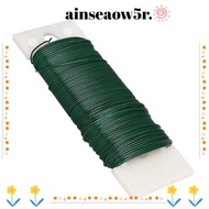 AINSEAOWWT Florist Green Wire, 22 Gauge Floral Arrangements Floral Paddle Wire, DIY Flexible Ribbon 