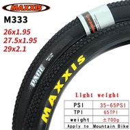 MAXXIS M333 Mountain Bike Tire MTB 26/27.5/29*1.95/2.10 Non-slip Tires 65TPI 35-65PSI