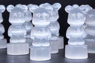 Kaws 暴力熊 積木熊 bearbrick 印章 紙鎮 頂級 貓眼石 擺件 收藏 水晶