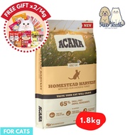[NEW]#Authentic ACANA Homestead Harvest CAT dry food 1.8kg for Healthy Skin &amp; Coat